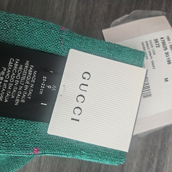 Gucci GG Logo Glittery Socks NWT - Picture 6 of 6